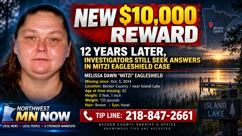Becker County Missing Woman: $10,000 Reward Offered