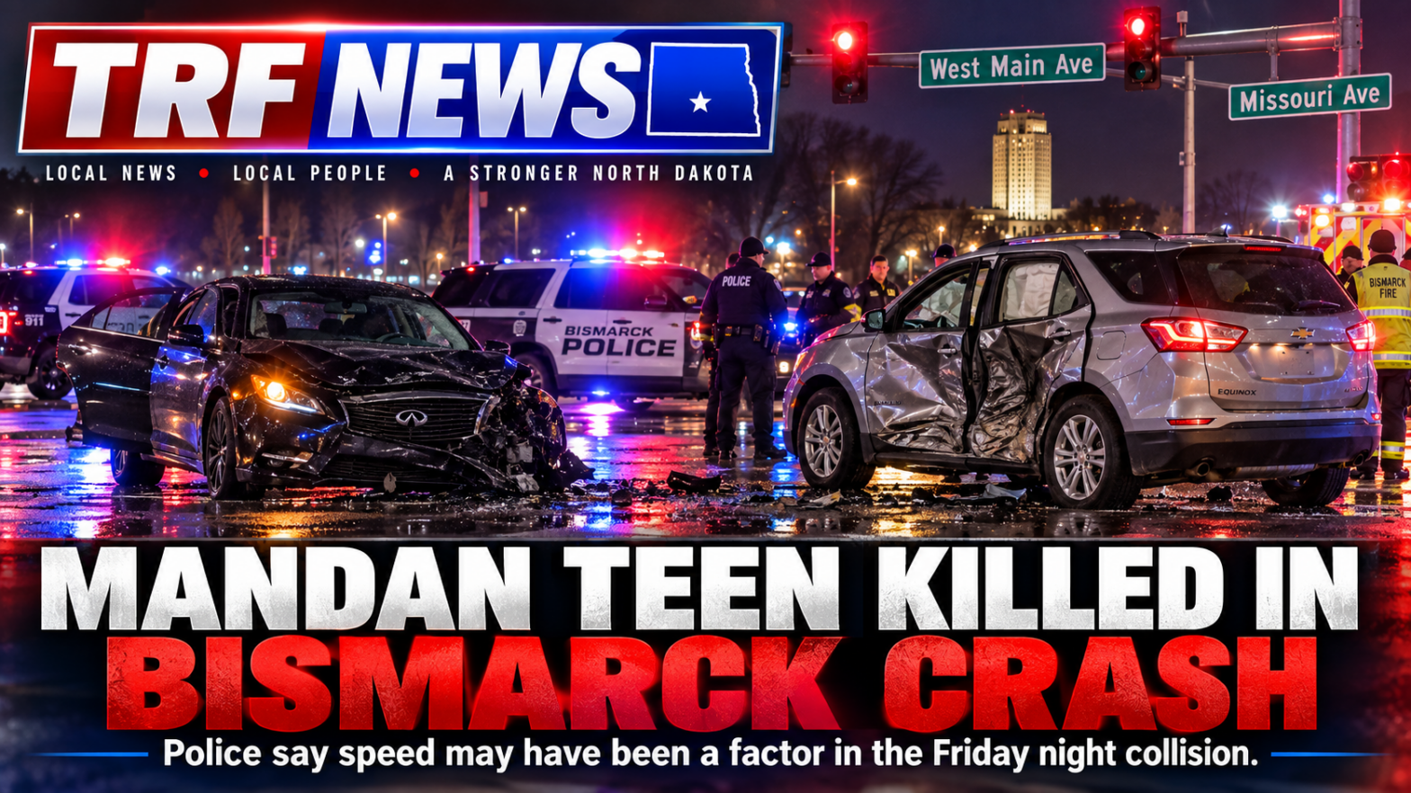 Bismarck Crash Kills 16-Year-Old Mandan Girl