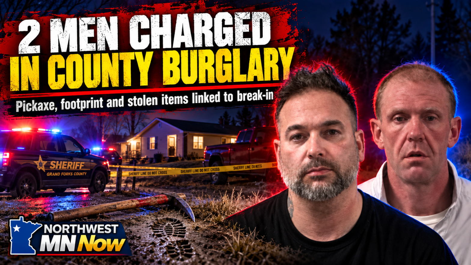 Grand Forks County Burglary: Pickaxe Leads to Charges