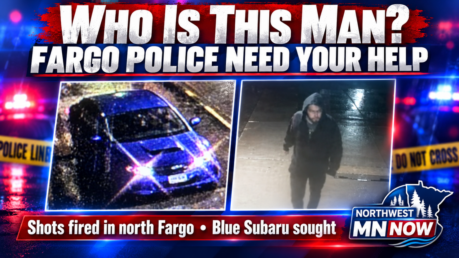 Fargo Police Seek Suspect After Shots Fired at Building