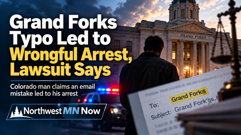 Grand Forks Lawsuit: Typo Led to Wrongful Arrest, Man Says