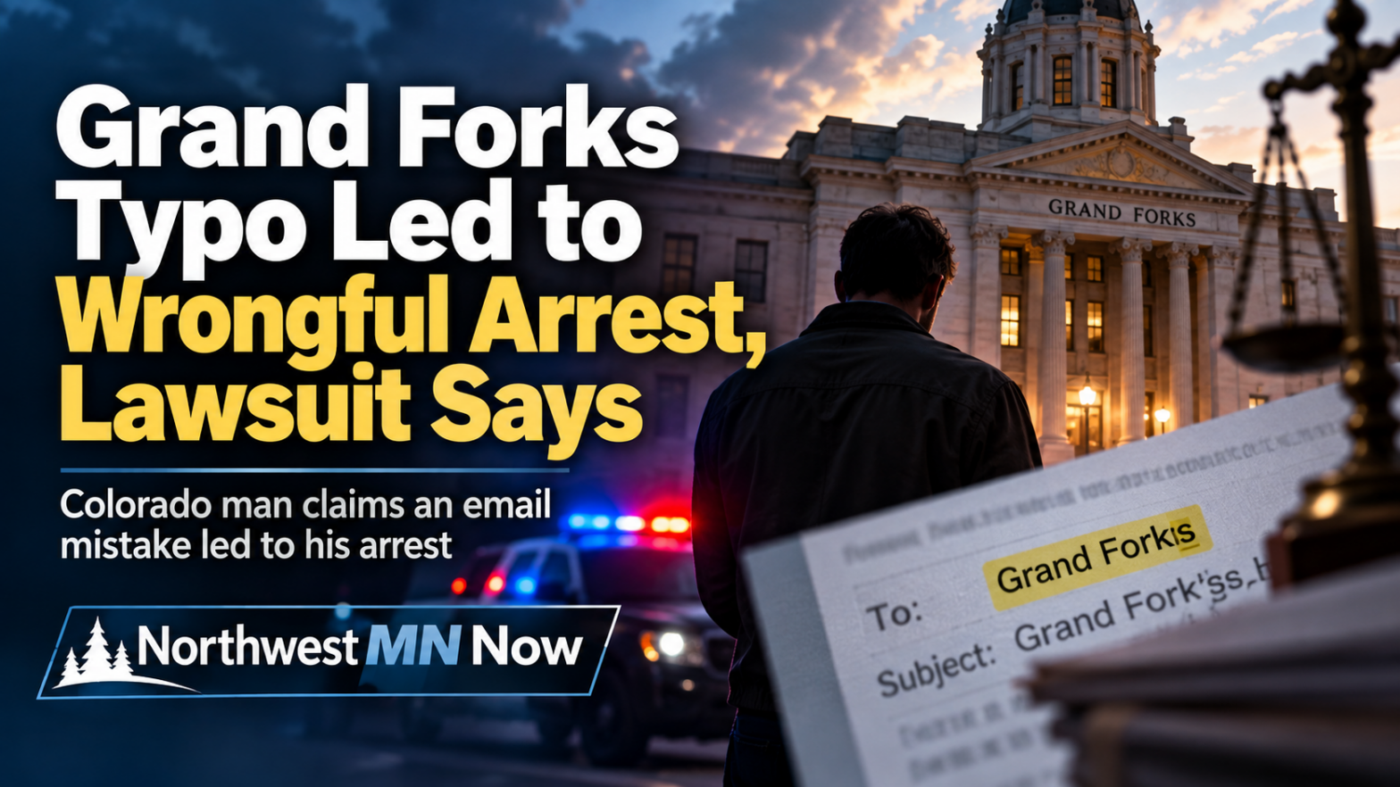 Grand Forks Lawsuit: Typo Led to Wrongful Arrest, Man Says