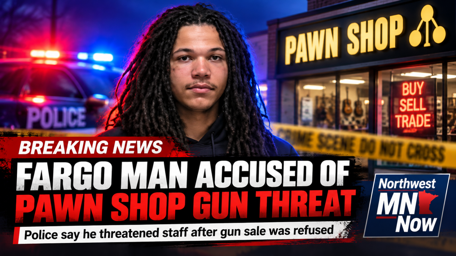 Fargo Man Arrested After Pawn Shop Gun Threat